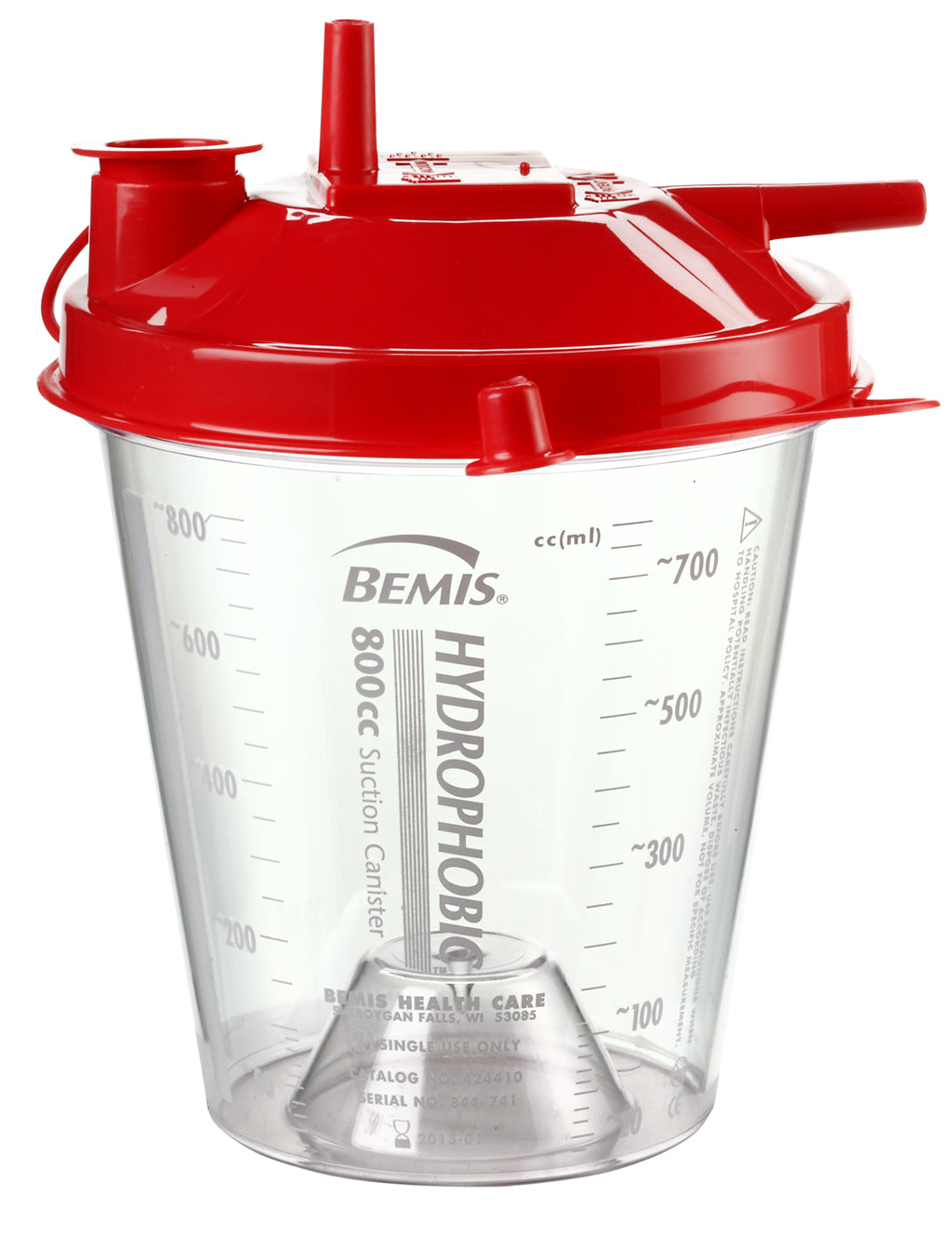 800CC Hydrophobic Canister, Critical Measure Bottom 100/CS