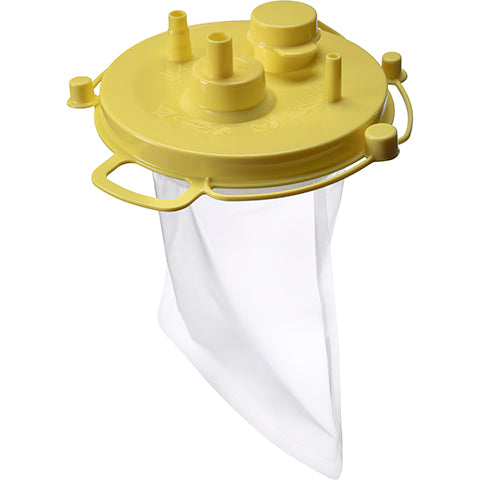 1500CC Suction Liner, Yellow Lid