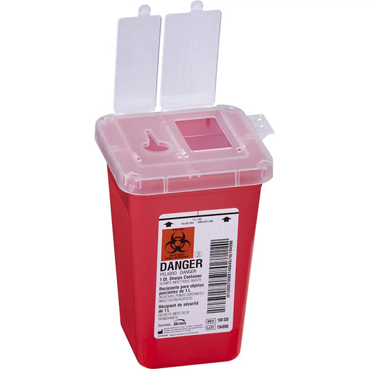 1 QUART Phlebotomy Sharps Container (100/cs)