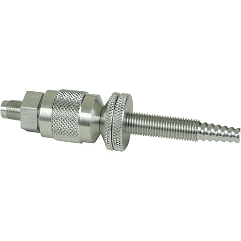 Male 1/8" N.P.T. X DISS X UNIVERSAL TUBING BARB (1/CS)