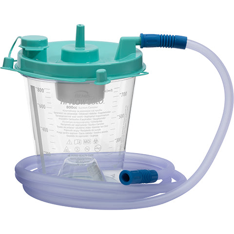 800CC Hi-Flow Canister, Critical Measure Bottom with 6' Tubing 50/CS