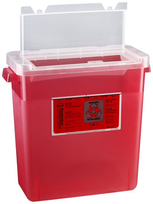 3 GALLON Sharps Container/Large Opening Lid (12/CS)